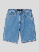 Spodnie i spodenki dla chłopców - Szorty jeansowe z detalami z logo model ‘SATURN’ - miniaturka - grafika 1