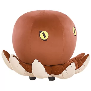 Beliani Pufa zwierzak welurowa brązowa OCTOPUS - Taborety i hokery - miniaturka - grafika 1