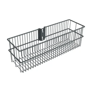 Kosz do listwy pionowej podwieszany 435 x 134 x 140 mm antracytowy Integri - Meble modułowe i akcesoria - miniaturka - grafika 1