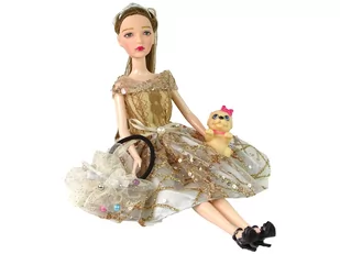 Lalka Dla Dzieci Emily z Pieskiem Długie Włosy - Lalki dla dziewczynek - miniaturka - grafika 4
