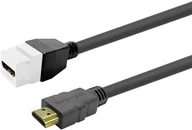 Złącza, przejściówki, adaptery - Keystone White HDMI Female to HDMI Male - miniaturka - grafika 1