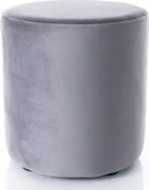 Pufy i podnóżki - Signal Puf DOTI C VELVET szary - miniaturka - grafika 1