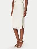 Spódnice - Rinascimento Spódnica ołówkowa CFC0127985003 Biały Slim Fit - miniaturka - grafika 1