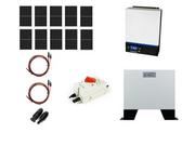 Panele fotowoltaiczne - Hybrydowy zestaw solarny off-grid ESB-10kW-48 MPPT 10xPV Mono bateria 5kWh - miniaturka - grafika 1