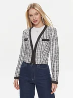 Marynarki i żakiety damskie - Guess Marynarka Tosca Braid Boucle J W4RN38 WFWV2 Czarny Regular Fit - miniaturka - grafika 1