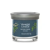 Świece - Yankee Candle Signature Bayside Cedar Tumbler Z 1 Knotem 121G - miniaturka - grafika 1