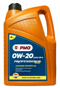 PMO PROFESSIONAL SERIES 0W20 ILSAC GF5 Olej silnikowy 4L - Oleje silnikowe - miniaturka - grafika 1