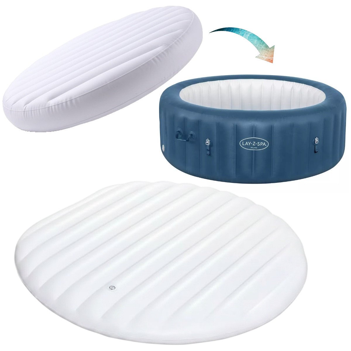 Bestway dmuchana pokrywa cieplna wkład izolacyjny jacuzi lay-z-spa 60029
