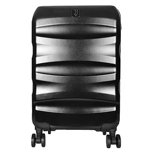 Juventus Walizka Wózek cabin Rozmiar PC/ABS, Oficjalny produkt 133230, Czarny, 34x22x55 cm, Sztywna walizka do wózka z zamknięciem TSA, teleskopową rączką i 4 kołami obrotowymi - Walizki - miniaturka - grafika 1