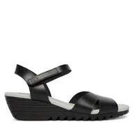 Sandały damskie - Sandały Fly London Ollafly P145446 Czarny - miniaturka - grafika 1