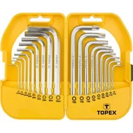 Klucze i nasadki - Topex Klucze hex i torx, komplet 18 sztuk, , 35D952 - miniaturka - grafika 1