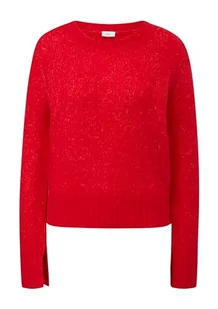 s.Oliver Sales GmbH & Co. KG/s.Oliver Damski sweter z prążkowanymi ściągaczami, czerwony, 40 - Swetry damskie - miniaturka - grafika 1