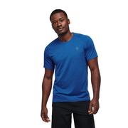 Koszulki męskie - Męska koszulka z krótkim rękawem Black Diamond Lightwire Short Sleeve Tech Tee drifter blue - S - miniaturka - grafika 1