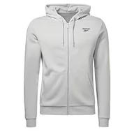 Kurtki męskie - Reebok Męska kurtka z logo Ri Left Chest Full Z, Pugry3, XS - miniaturka - grafika 1