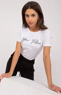 Koszulki i topy damskie - Biały t-shirt damski RV-BZ-9479.64, Kolor biały, Rozmiar uniwersalny, Relevance - Primodo.com - miniaturka - grafika 1