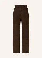 Spodnie damskie - Joop! Spodnie Skórzane Lorena braun - JOOP! - miniaturka - grafika 1