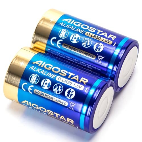Bateria alkaliczna LR20D 1,5 V, 2 sztuki. Idealny do pracy urządzeń z mocą i trwałością, zabawkami, latarkami i nie tylko!