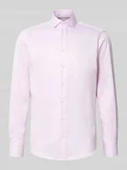 Koszule męskie - Koszula biznesowa o kroju regular fit z bawełny z kołnierzykiem typu cutaway - miniaturka - grafika 1