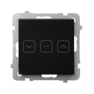 Wyłącznik dotykowy żaluzjowy SONATA Touch - czarne szkło mrożone - Wyłączniki światła i elektryczne - miniaturka - grafika 1