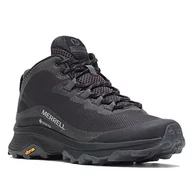 Buty trekkingowe damskie - Merrell Moab Speed Mid GTX, Buty trekkingowe damskie, Czarny Asphalt, 40 EU - miniaturka - grafika 1