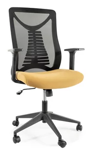 Fotel biurowy, krzesło biurowe Fotel Obrotowy Q-330 Czarny / Żółty - Fotele i krzesła biurowe - miniaturka - grafika 1
