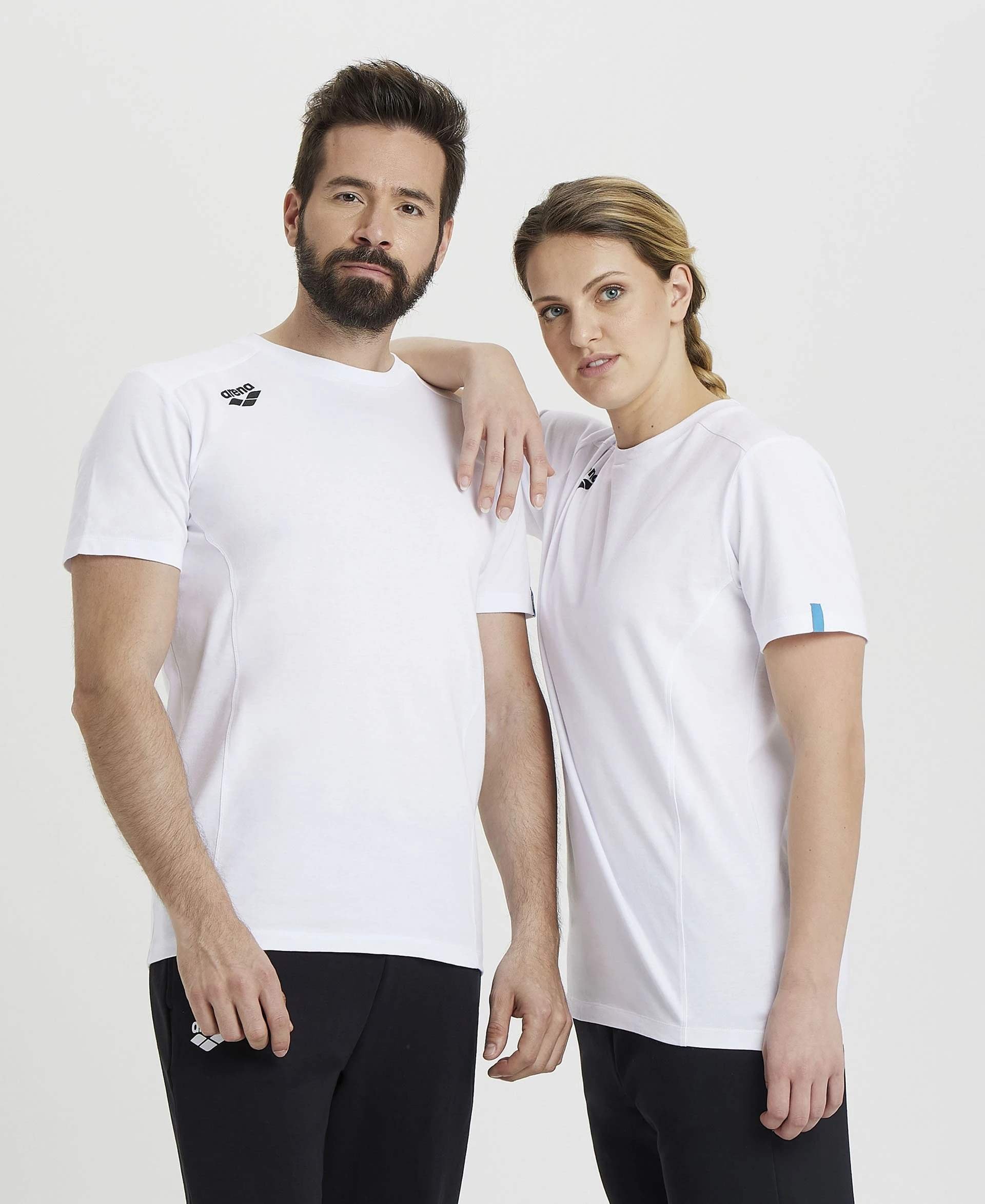 Arena Koszulka Team T-shirt Panel White 004899/100 XS