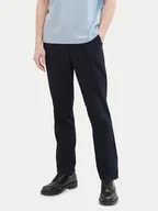 Spodnie męskie - Tom Tailor Spodnie materiałowe 1041171 Granatowy Regular Fit - miniaturka - grafika 1