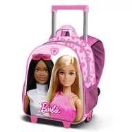 Plecaki - Barbie Fashion-mały plecak 3D z kółkami, różowy, 13 x 28 cm, pojemność 12,5 l, różowy, Jeden rozmiar, Mały plecak 3D z kółkami modny - miniaturka - grafika 1