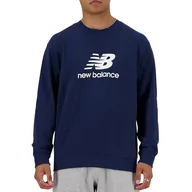 Bluzy sportowe męskie - Bluza New Balance MT41500NNY - granatowa - miniaturka - grafika 1