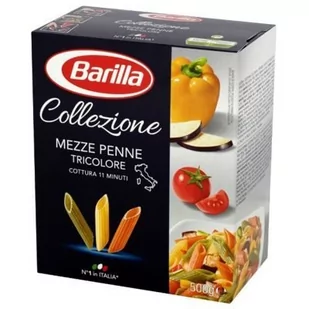 BARILLA MAKARON MEZZE PENNE TRICOLORE 500 G zakupy dla domu i biura 592078 - Makaron - miniaturka - grafika 1