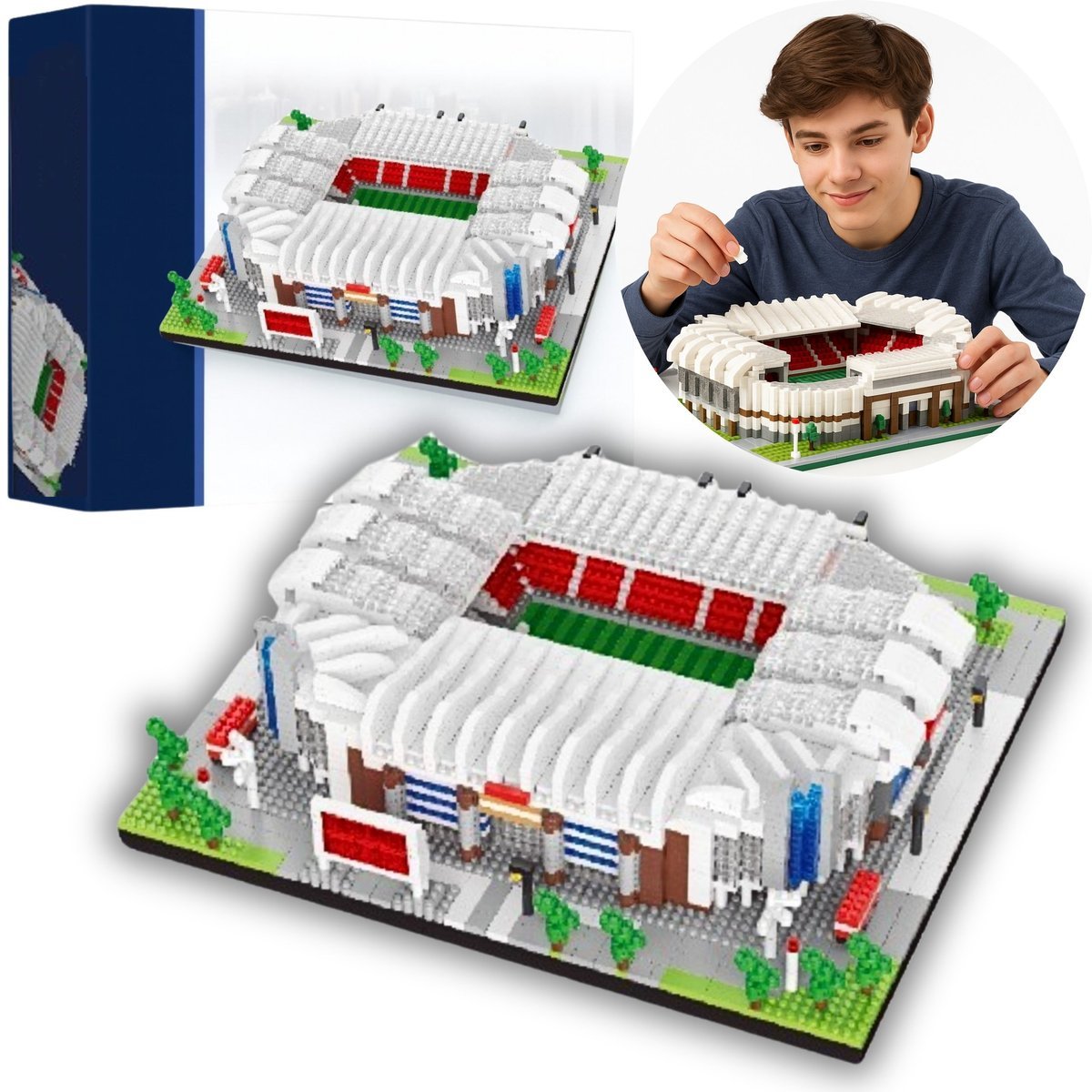 KLOCKI KONSTRUKCYJNE STADION PIŁKARSKI MANCHESTER UNITED FOOTBALL 3800 EL.