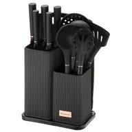 Noże kuchenne - ZESTAW NOŻY I PRZYBORÓW KUCHENNYCH Z DESKĄ W STOJAKU KLAUSBERG KB-7835 - miniaturka - grafika 1