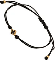 Bransoletki - Bransoletka na sznurku ze złotem 585 koniczynka - miniaturka - grafika 1