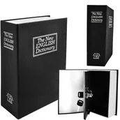 Biżuteria - akcesoria - Sejf Metalowa Kasetka Książka Na Pieniądze Klucze - miniaturka - grafika 1