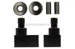 Varioterm Zawór regulacyjny Quattro All in One - czarny mat alu-pex-PEX lewy AQR24CFK/L(PEX) - Zawory i kraniki - miniaturka - grafika 1