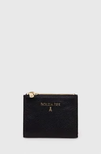 Patrizia Pepe portfel skórzany damski kolor czarny - Portfele - miniaturka - grafika 1
