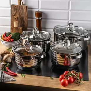 ZESTAW GARNKÓW 8 ELEMENTÓW KLAUSBERG KB-7694 - Zestawy garnków i patelni - miniaturka - grafika 2