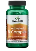 Witaminy i minerały - Swanson Activated B-Complex, Wysoka moc, Aktywna koenzymowa forma witamin z grupy B, Wyższa wydajność, 60 kapsułek roślinnych - miniaturka - grafika 1