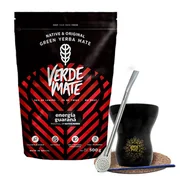 Yerba Mate - Zestaw Yerba Verde Mate Green Energia 500g Tykwa - miniaturka - grafika 1