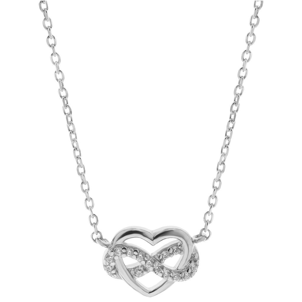 Łańcuszek celebrytka damska SERCE NIESKOŃCZONOŚĆ