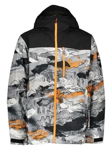 Quiksilver Kurtka narciarska w kolorze szarym ze wzorem - Kurtki narciarskie - miniaturka - grafika 1