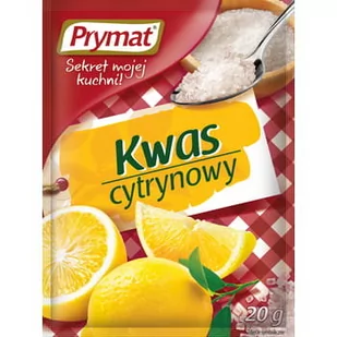 Prymat kwas cytrynowy 20g - Przyprawy i zioła sypkie - miniaturka - grafika 1