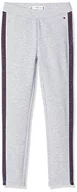 Legginsy - Tommy Hilfiger Dziewczęce legginsy z zakrzywionym obszyciem, wrzos szary, 74 - miniaturka - grafika 1