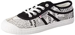 Koszulki i topy damskie - Kawasaki Unisex News Papierowe Płótno Buty Low-Top Sneakers, 1002 Białe, 4 UK - grafika 1