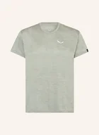 Koszulki męskie - Salewa T-Shirt Puez Melange Dry'ton grau - SALEWA - miniaturka - grafika 1