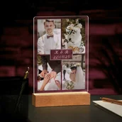 Ramki na zdjęcia - Lampka ramka L z wydrukiem na szkle akrylowym i podświetleniem LED - miniaturka - grafika 1