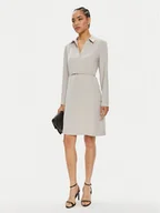Sukienki - Calvin Klein Sukienka codzienna K20K207152 Beżowy Regular Fit - miniaturka - grafika 1