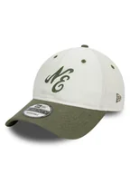 Czapki męskie - New Era Czapka z daszkiem Linen Script 920 Ne 60503545 Écru - miniaturka - grafika 1