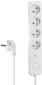 Listwy zasilające - Listwa zasilająca DPM FMP4030W, 4 gniazda, 3m, biała - miniaturka - grafika 1