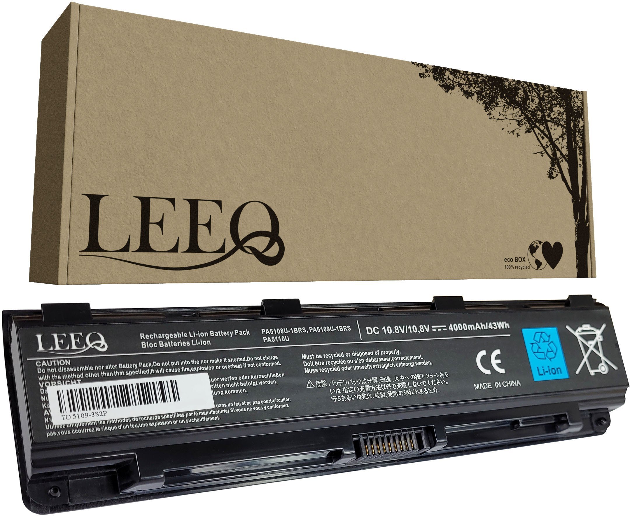 Bateria Ultra Parts Bateria do laptopa TOSHIBA PA5109U-1BRS Satellite C40 C50 C70 L70 4000mAh